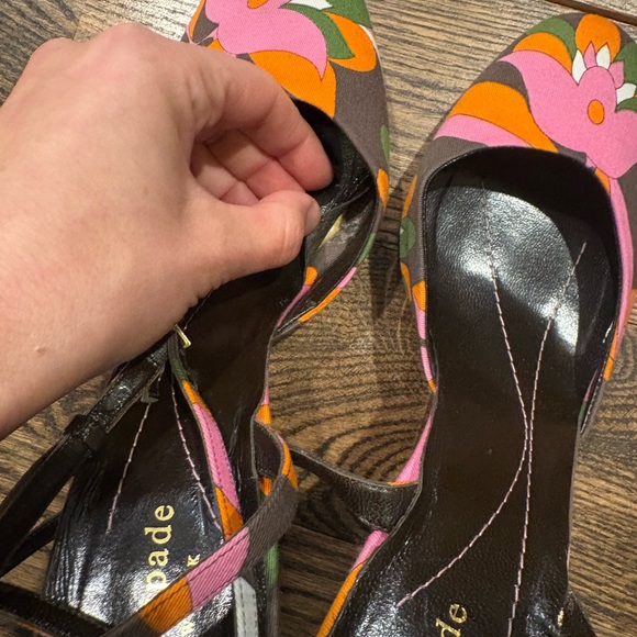 Kate Spade Y2K Floral Heels, Size 8.5 - Picture 11 of 13